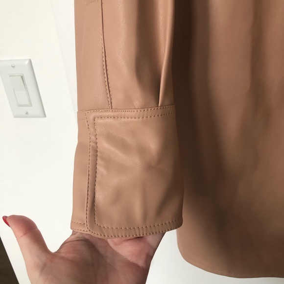 Faux leather Shacket - Picture 3 of 6